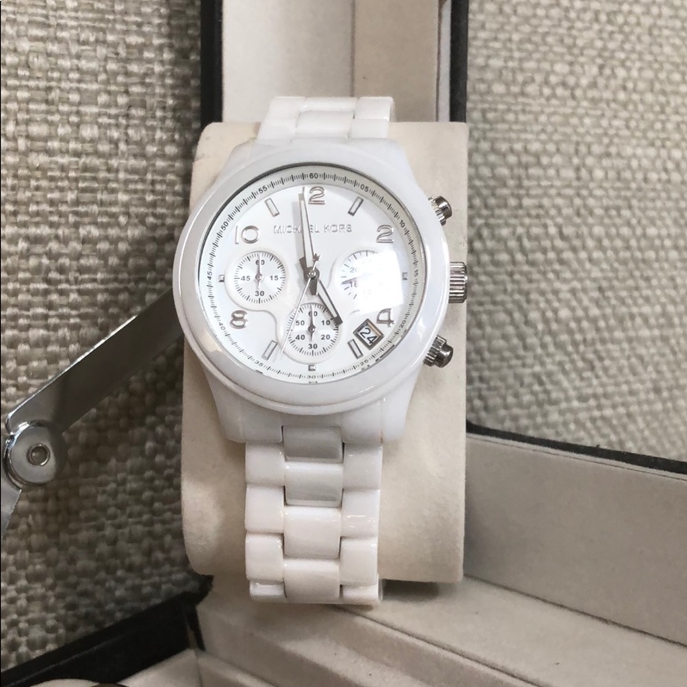 Ceramic White Michael Kors watch